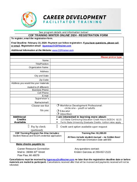 Winter 2024 Registration Doc Template | pdfFiller