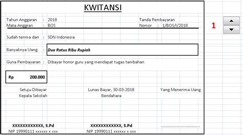 Format Kwitansi Dalam Bentuk Excel - IMAGESEE