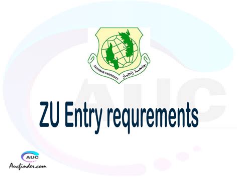 ZU Entry requirements 2021/2022 | sifa za kujiunga na Zanzibar University