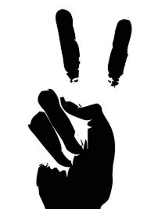 Banksy Inspired Peace Hand Sign Digital Download Png - Etsy