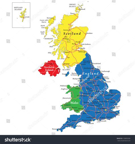 England And Scotland Map ~ AFP CV