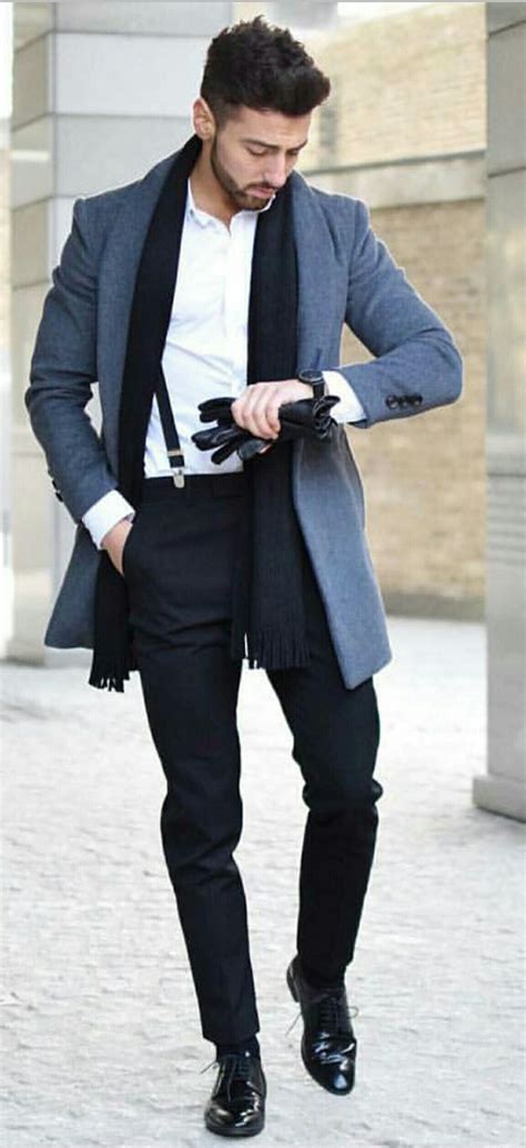 Black. Grey. | Winter fashion casual, Mens winter fashion, Mens outfits