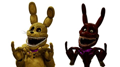 made a render of Bayg's Into The Pit Spring Bonnie (model by Bayg of course) : r/fivenightsatfreddys