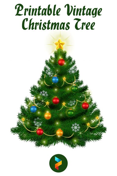 6 Best Free Printable Vintage Christmas Tree PDF for Free at Printablee