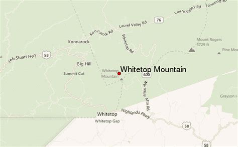 Whitetop Mountain Mountain Information