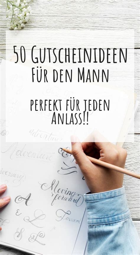 DIY: 50 Gutscheinideen für euren Freund / Partner oder Mann | Gutscheine für freund, Gutschein ...