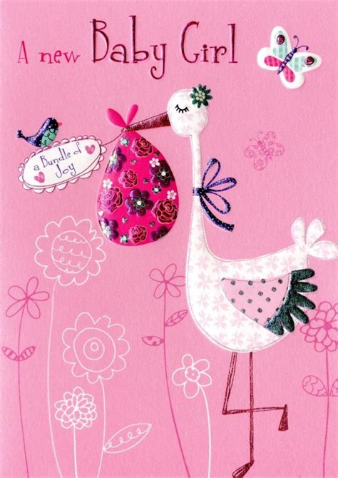 New Baby Girl Congratulations Greeting Card | Cards | Love Kates