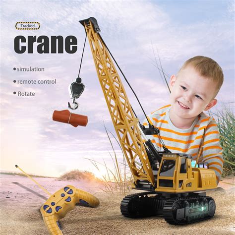 12 Channel Remote Control Crane Battery Powered Radio Control Construction Toy - Walmart.com ...