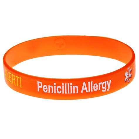 ALLERGY - PENICILLIN - Mediband | Allergy bracelet, Allergies, Medical bracelet