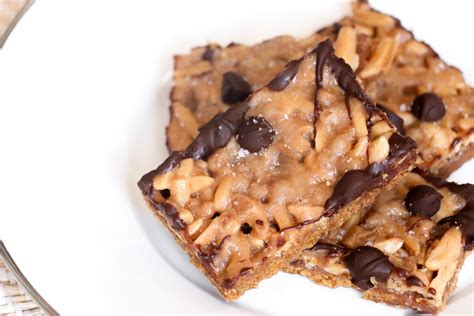 Salted Almond Toffee Squares