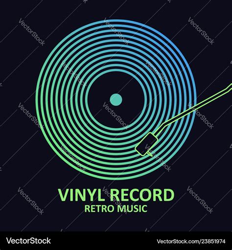 Vinyl logo Royalty Free Vector Image - VectorStock