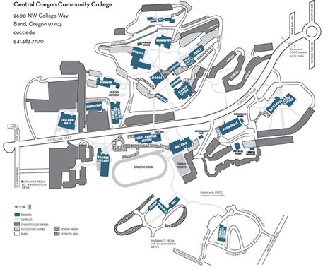 Bend Campus Map - Navigate Your Way at COCC - Central Oregon Community College