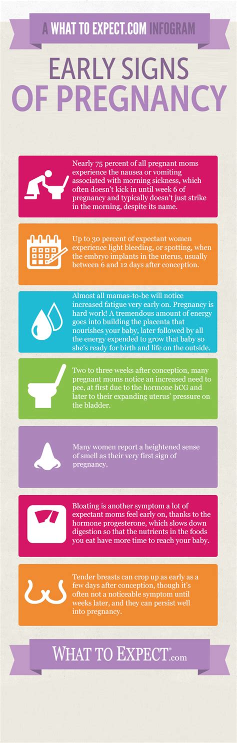 Infographic: Early Signs and Symptoms of Pregnancy