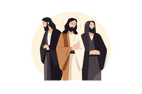 Jesus and Disciples Minimalist Vector 14 Graphic by LofiAnimations ...