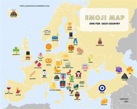 Emoji map of Europe : europe