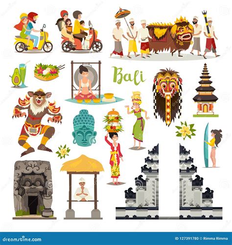 Bali Map Cartoon Vector | CartoonDealer.com #56281125