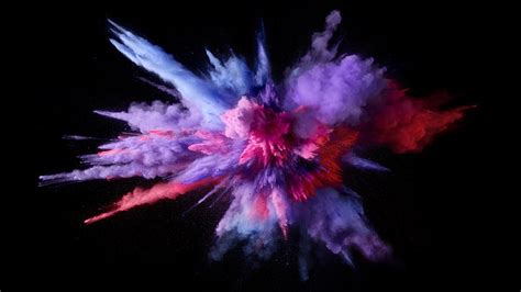 1360x768px | free download | HD wallpaper: purple, red, and blue smoke, Color Burst, macOS ...