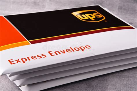 Envelopes of United Parcel Service or UPS Editorial Image - Image of ...