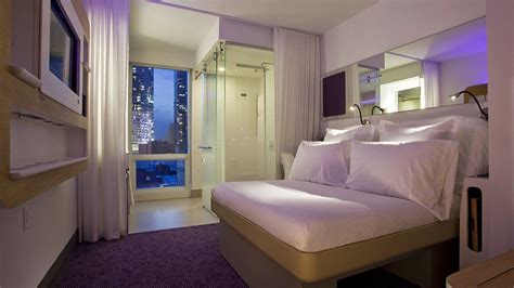 YOTEL New York's Premium Queen cabin is also ADA accessible. | New york travel, New york hotels ...