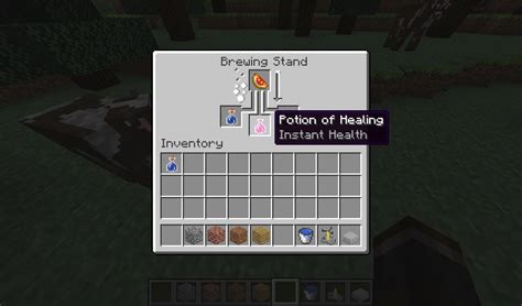 Glistering Melon + Awkward Potion = Potion of Instant Health! : Minecraft