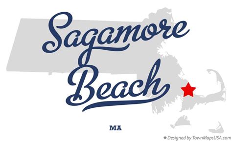 Map of Sagamore Beach, MA, Massachusetts