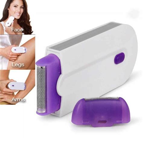 2 In 1 Electric Epilator Hair Removal Painless Hair Remover Shaver Instant Painless Free Sensor ...