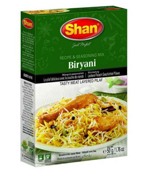 Shan Biryani Masala 50 gm Pack of 4: Buy Shan Biryani Masala 50 gm Pack of 4 at Best Prices in ...