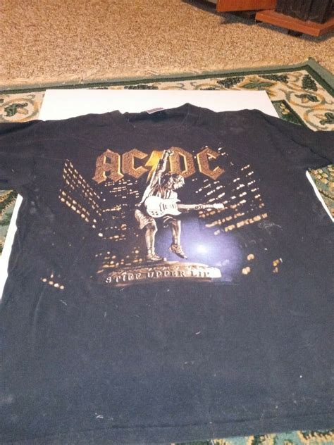 Vintage AC/DC Stiff Upper Lip official tour t-Shirt S… - Gem