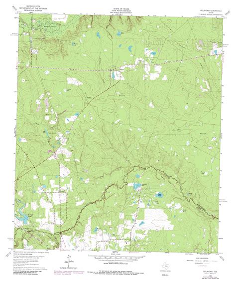 Oklahoma topographic map, TX - USGS Topo Quad 30095b5