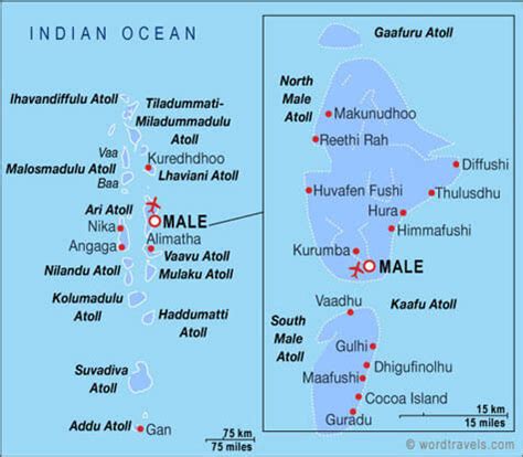 Maldives Map - Maldives