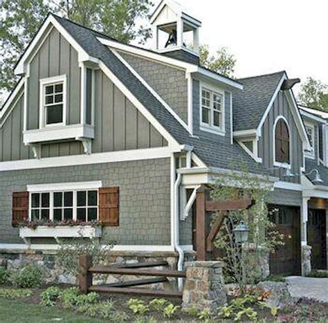 60 rustic farmhouse exterior decor ideas (43) | House paint exterior ...