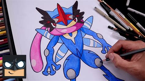 Pokemon Kleurplaat M Greninja How To Draw Greninja Pokemon Youtube ...