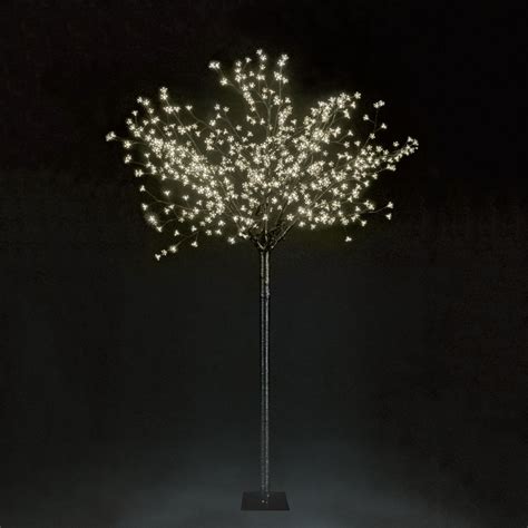 2.2m Warm White Cherry Blossom Tree | ACHICA | White cherry blossom, Christmas tree outdoor, Led ...