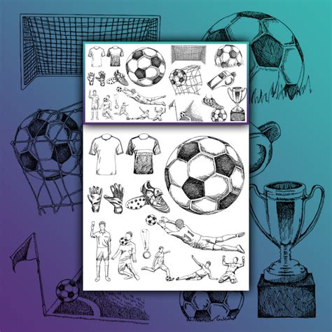 Soccer Drawing – MasterBundles