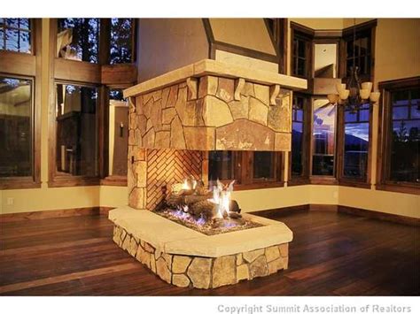 54 best 3 sided fireplace images on Pinterest | Fire places, Modern ...