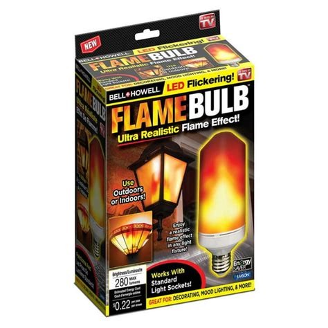 Bell + Howell Flickering Flame LED Bulb As Seen on TV! Indoor and Outdoor Use - Walmart.com ...