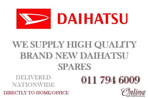 Daihatsu Spares / Parts - WE DELIVER NATIONWIDE | Parts / Accessories ...