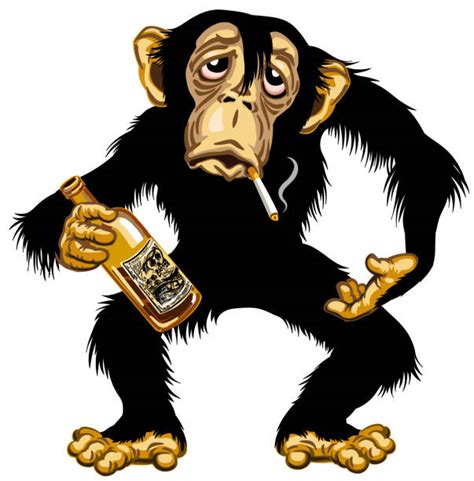 Smoking Monkey Cartoon Illustrations, Royalty-Free Vector Graphics & Clip Art - iStock