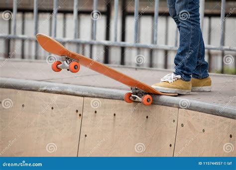 Skateboarder on Skatepark Ramp Stock Image - Image of action, skatepark: 115744557