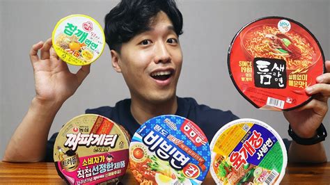 5 Best Korean Instant Cup Noodles Ramyeon - YouTube