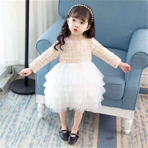 2018 Autumn New Cute Baby Girl Clothes Princess Dress Birthday Party ...