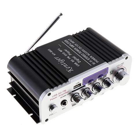 2CH Universal HI FI Bluetooth Car Audio Power Amplifier FM Radio Player Support SD/USB/DVD/MP3 ...