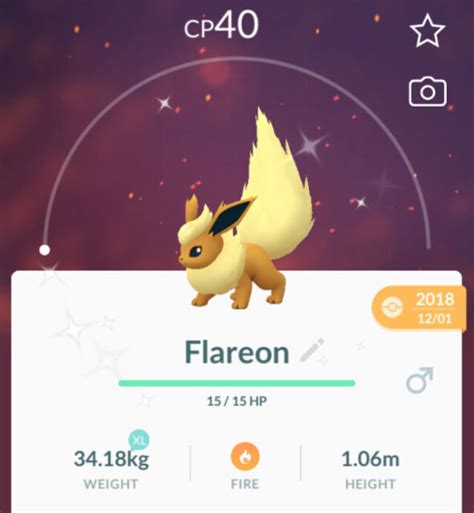 Pokémon Go Shiny Flareon with LAST RESORT ~ Level one Shiny Collector edition | eBay