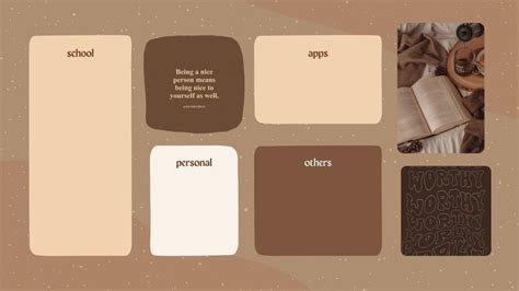 Brown aesthetic organizing laptop wallpaper | Desktop wallpaper design, Minimalist desktop ...