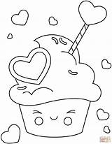 Chibi Cupcake Coloring Pages sketch template