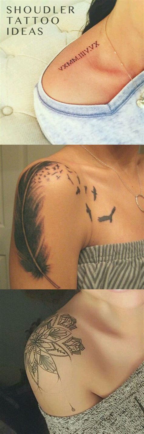 Pin by M P on TT | Feminine shoulder tattoos, Shoulder tattoos for ...