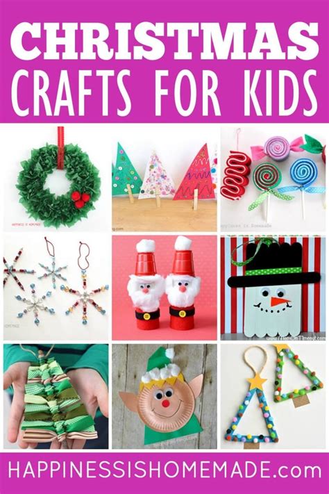 30+ Easy Christmas Crafts for Kids of All Ages - Happiness is Homemade