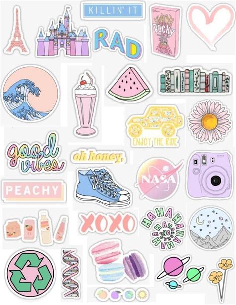 √ Printable Stickers Aesthetic