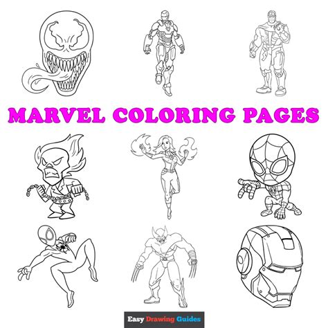 Marvel Drawings Coloring Pages