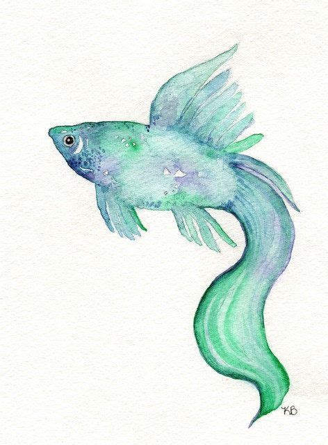 Pin by Stephanie on For the Home | Watercolor fish, Fish art, Purple ...